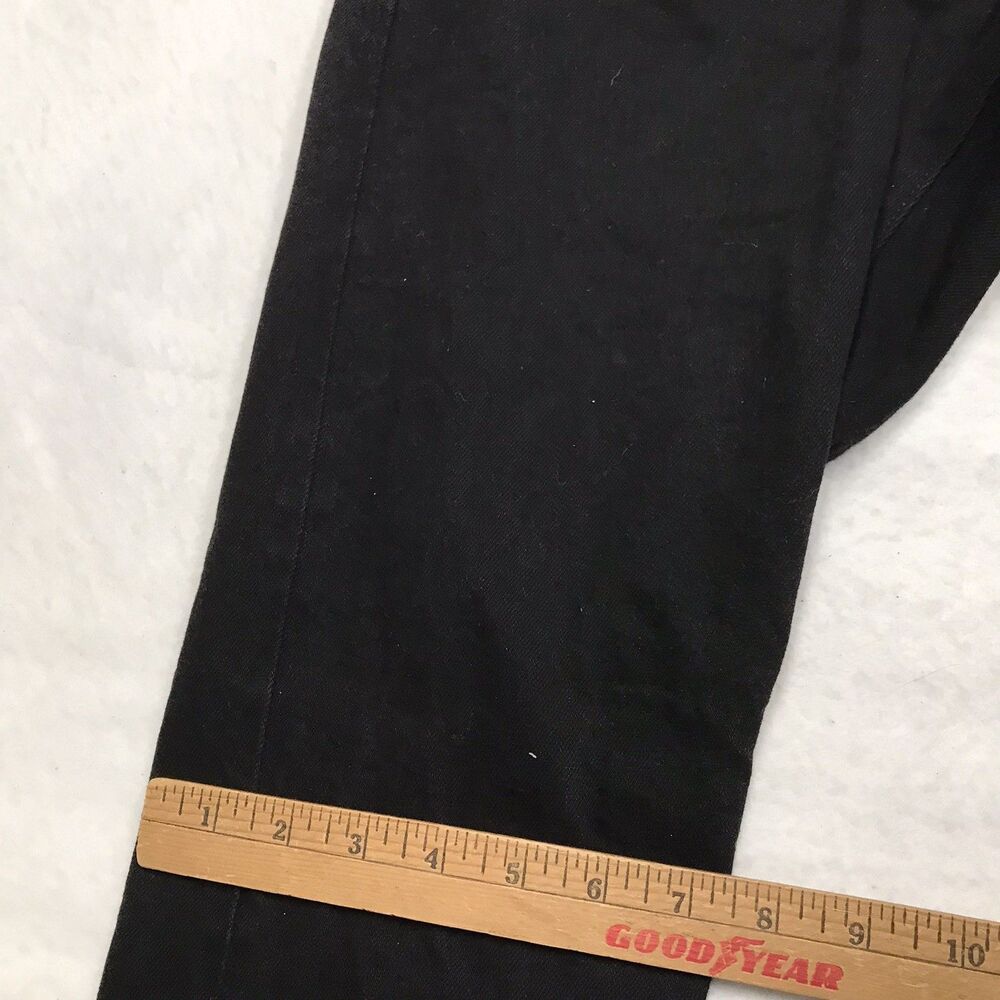 UNIQLO Selvedge Black Jeans Men 33x30 (33/32 tag) Slim Fit Straight Mid Rise - Picture 9 of 15